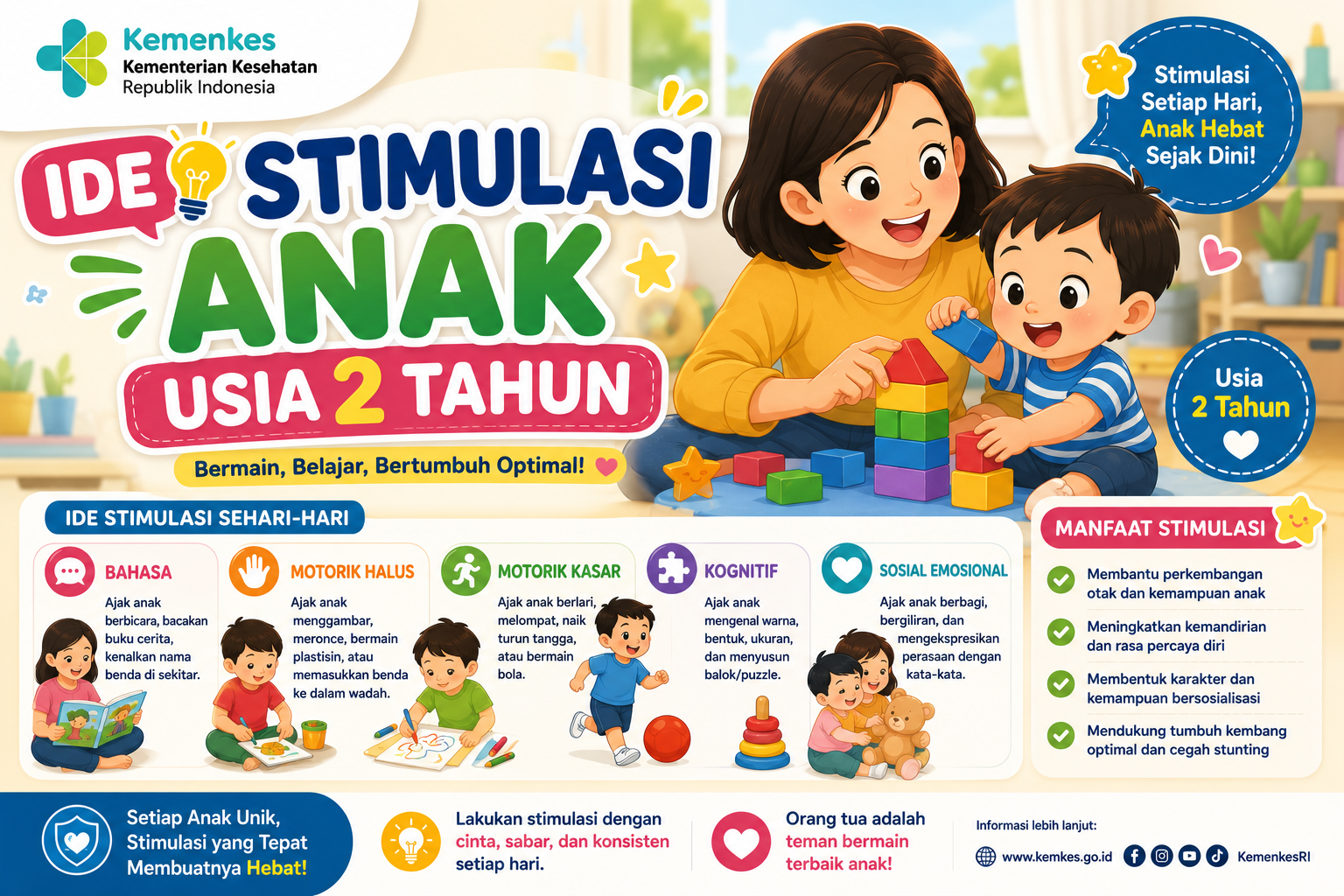 Ide Stimulasi Anak Usia 2 Tahun 